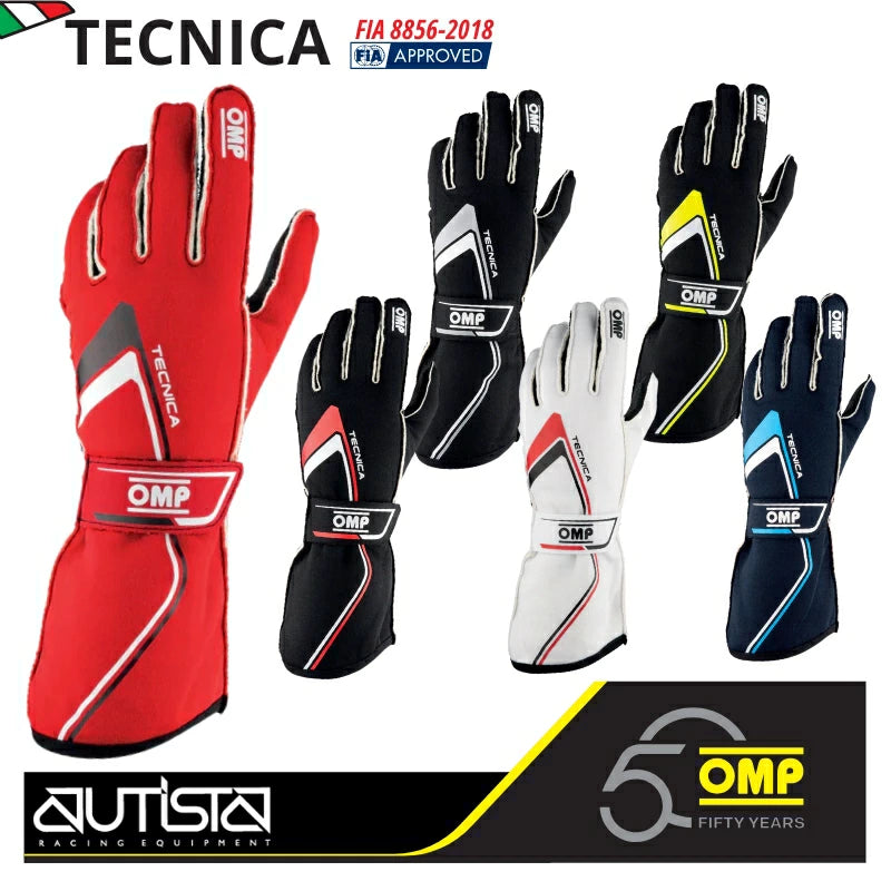 OMP TECNICA GLOVES FIA 8856-2018