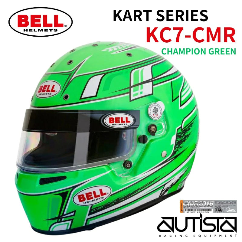 BELL RACING HELMET |  KC7-CMR CHAMPION GREEN