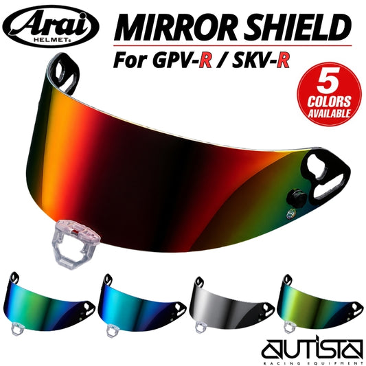 アライヘルメット 純正ミラーシールド GPV-R / SKV-Rシリーズ用 FIA公認 ミラーバイザー Arai Helmet
