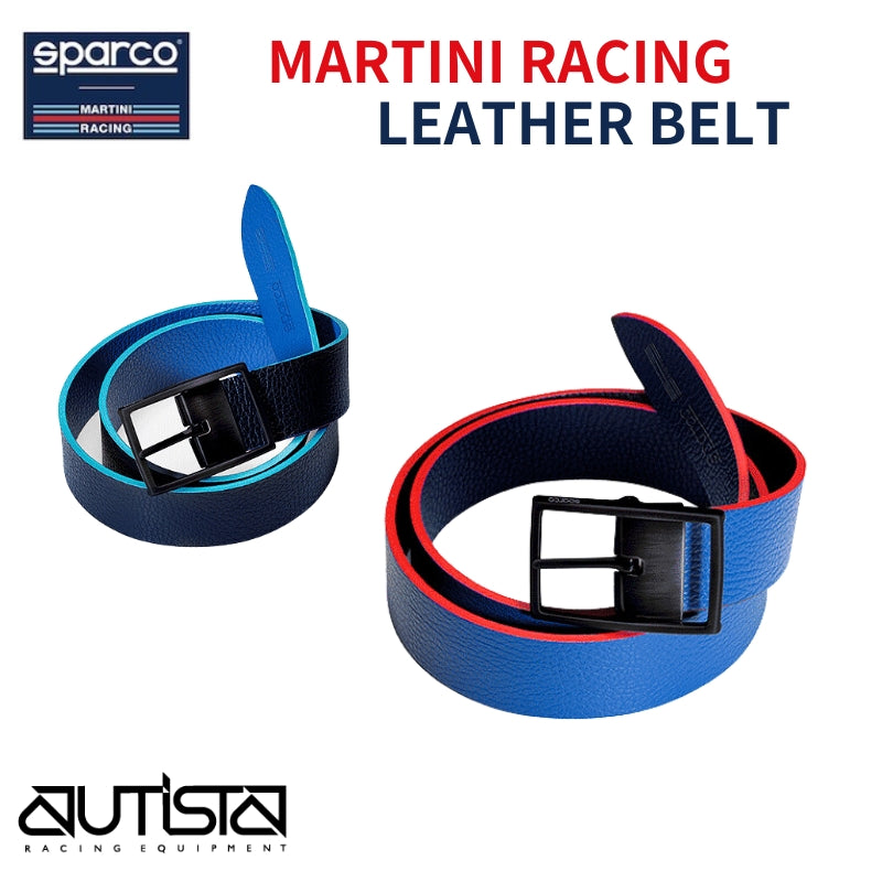 Sparco MARTINI RACING LEATHER BELT スパルコ ベルト マルティニ