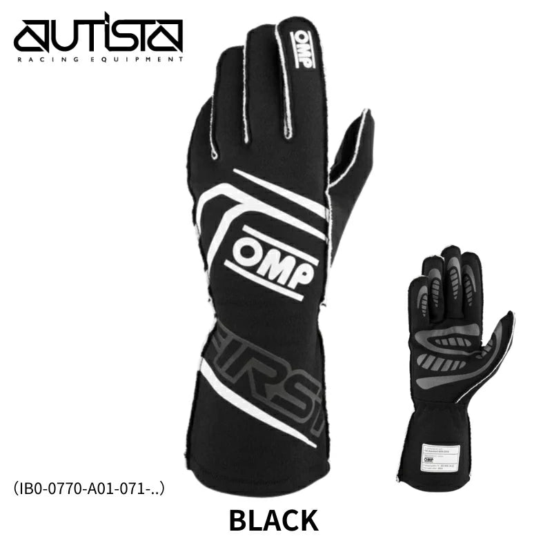 OMP FIRST GLOVES FIA 8856-2018 – スパルコ専門店アウティスタ