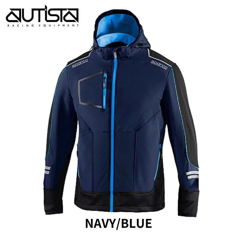 【2025年NEWカラー追加】Sparco ジャケット TECH SOTF SHELL スパルコ テック ソフトシェル チームウェア メカニックウェア