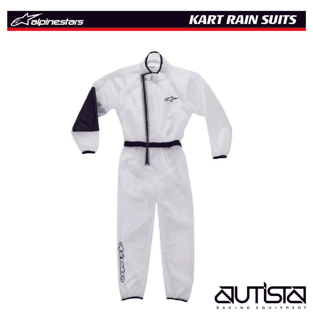 Alpinestars Kart Rain Racing Suit, Clear Transparent Suit