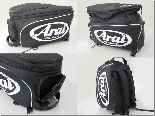 Arai フルフェイスヘルメット 収納袋付き アライヘルメット Arai ヘルメットバッグ 3way バックパック