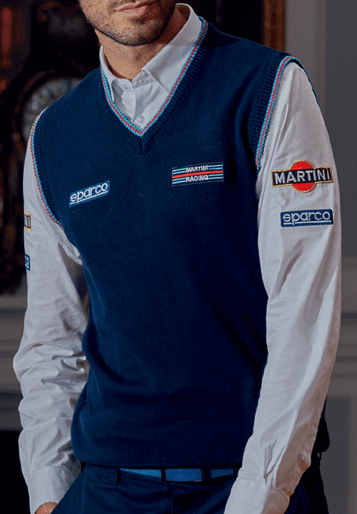 Sparco MARTINI RACING KNITTED COTTON VEST スパルコ マルティニ レーシング コットンベスト 2024年NEWモデル