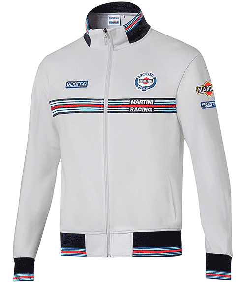 Sparco MARTINI RACING FULL ZIP SWEATSHIRT スパルコ マルティニ レーシング フルジップ スウェット 長袖　 レーシングウェア