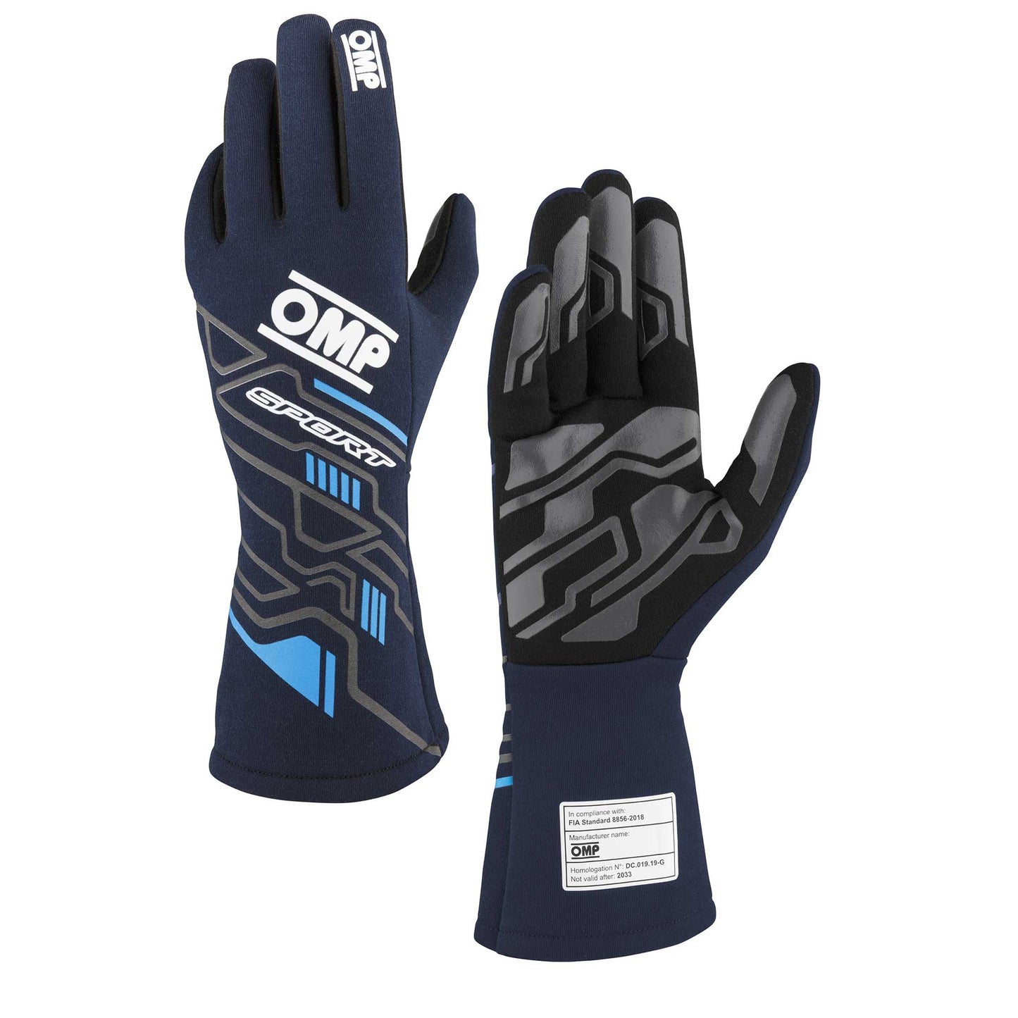 OMP SPORT GLOVES FIA 8856-2018