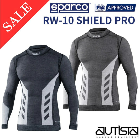 スパルコ アンダーウェア トップス RW-10 SHIELD PRO FIA8856-2018公認 Sparco シールドプロ 長袖 耐火 4輪 走行会 ネイビー・グレー