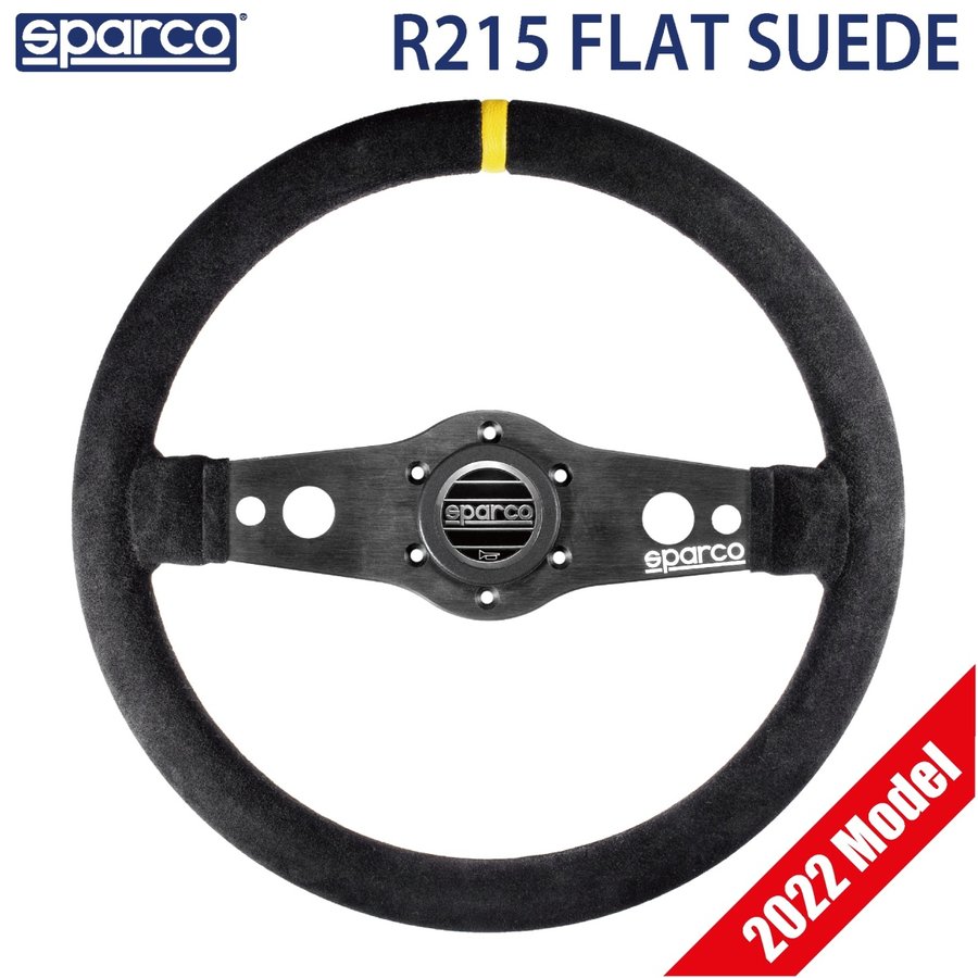 Sparco スパルコ SPRINT R ステアリング 94年製 イタリア製 スパルコ ステアリングホイール R215 FLAT スゥエード 2022年モデル