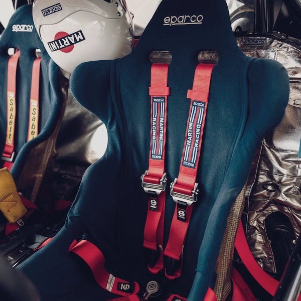 マルティニレーシング ハーネス 04834HPDMR FIA公認 2022年モデル スパルコ SPARCO MARTINI RACING  HARNESSES シートベルト 6点式