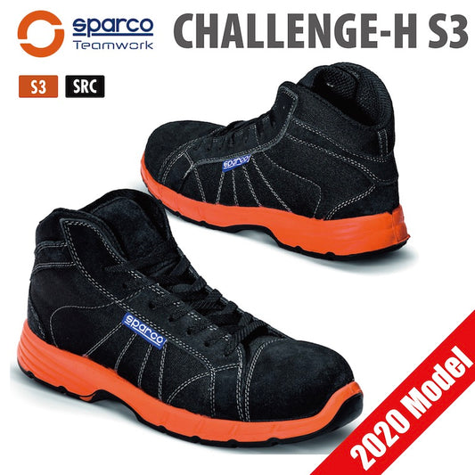 スパルコ TEAM WORK CHALLENGE-H S3 メカニックシューズ 安全靴 チームワーク チャレンジ 整備 撥水 おしゃれ