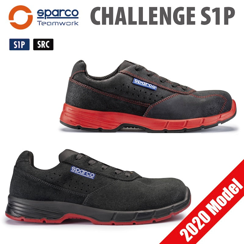 スパルコ TEAM WORK CHALLENGE S1P メカニックシューズ 安全靴 チームワーク チャレンジ 整備 撥水 おしゃれ