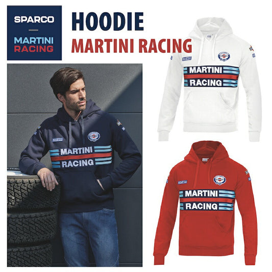 Sparco MARTINI RACING HOODIE スパルコ マルティニ レーシング フーディ パーカー 長袖　 レーシングウェア
