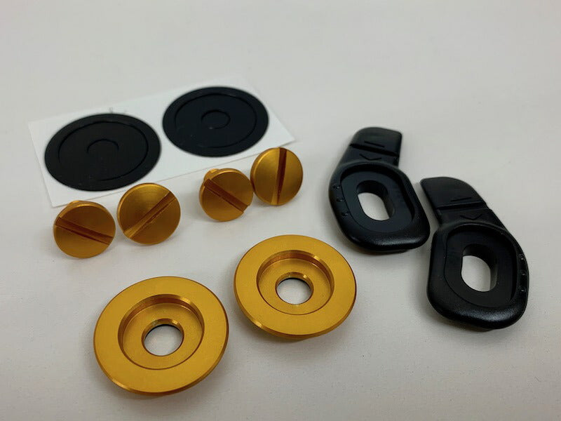 Arai アライヘルメット ネジセット for GP-6 SK-6 ゴールド