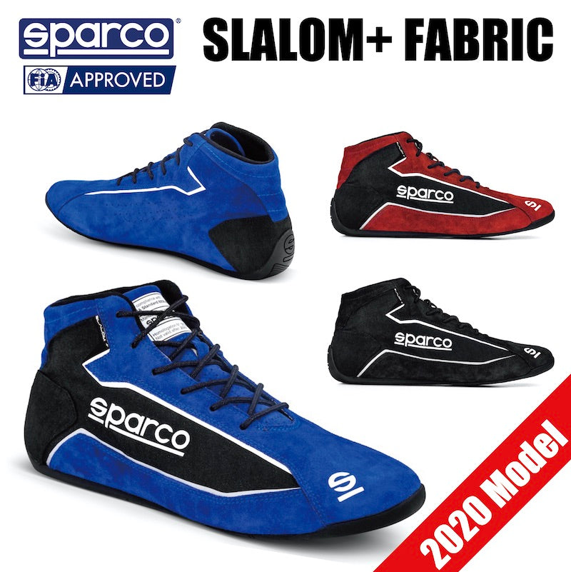 <SALE> スパルコ レーシングシューズ SLALOM+ FABRIC & SUEDE FIA公認 スラロームプラス ファブリック スエード 4輪 走行会