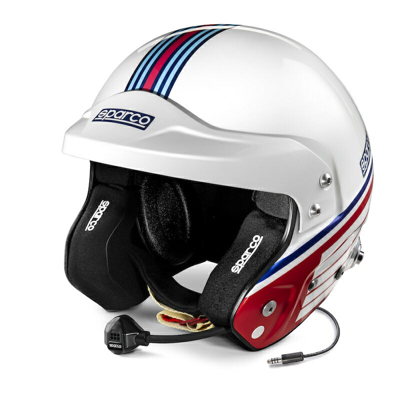 マルティニレーシング ジェット ヘルメット AIR PRO RJ-i ストライプデザイン FIA公認 2022年モデル スパルコ SPARCO MARTINI 4輪 走行会