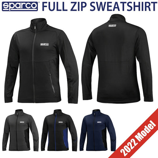 【SALE】スパルコ フルジップ スウェットシャツ 2022年モデル Sparco FULL ZIP SWEATSHIRT チームウェア トップス