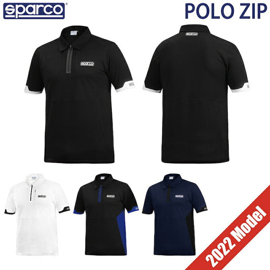 スパルコ ポロ ジップ 2022年モデル Sparco POLO ZIP チームウェア ポロシャツ