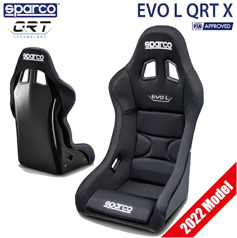 スパルコ レーシングシート EVO L QRT X 2022年モデル FIA公認 Lサイズ バケットシート