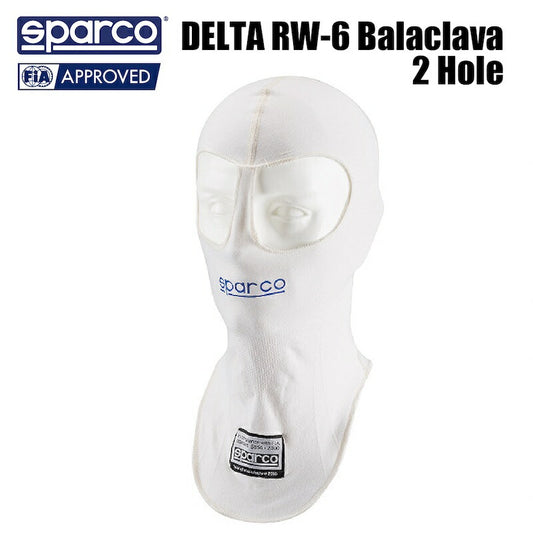 ＜SALE＞フェイスマスク スパルコ DELTA RW-6 BALACLAVA 2HOLE FIA公認 4輪 走行会  モータースポーツ レース用品