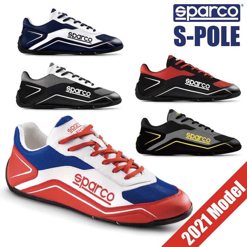 【SALE】スパルコ ドライビングシューズ S-POLE 靴 レーシングソール　 レーシングウェア　サーキットシューズ
